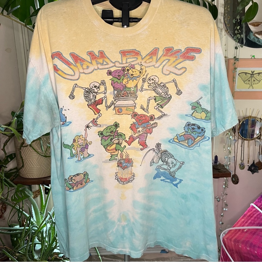 Grateful Dead Jam Bake Y2K Liquid Blue Tie Dye